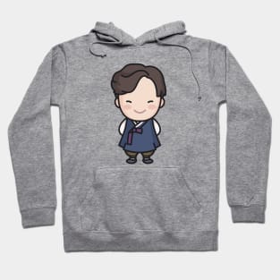 Cute Traditional Korean Man Cartoon Hoodie